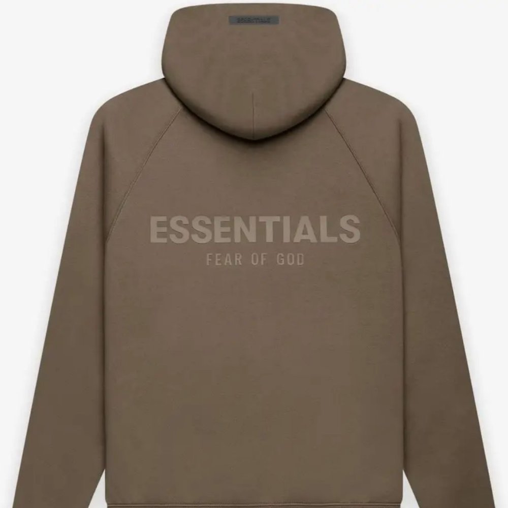 Fear of God Essentials Kids Hoodie Size M/8 Harvest girl girls fog brown